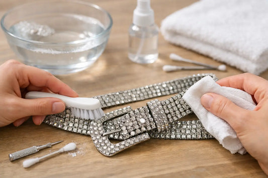 How to Clean Rhinestone Belts Right