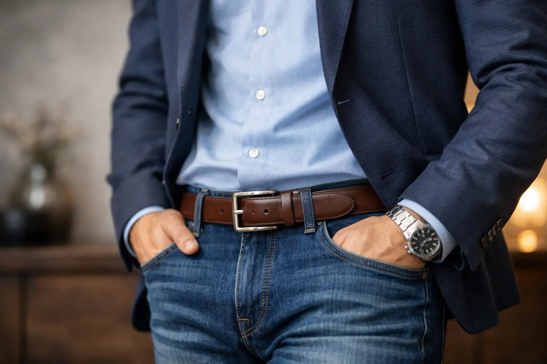 Best Belt for Jeans and Blazer Style