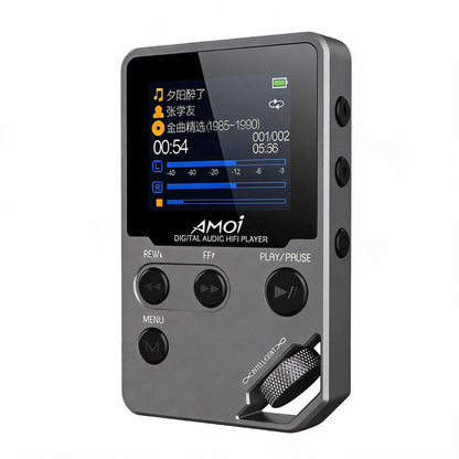 HiFi Bluetooth 5.3 MP3 Player with FM Radio, Voice Recorder & E-Book Reader