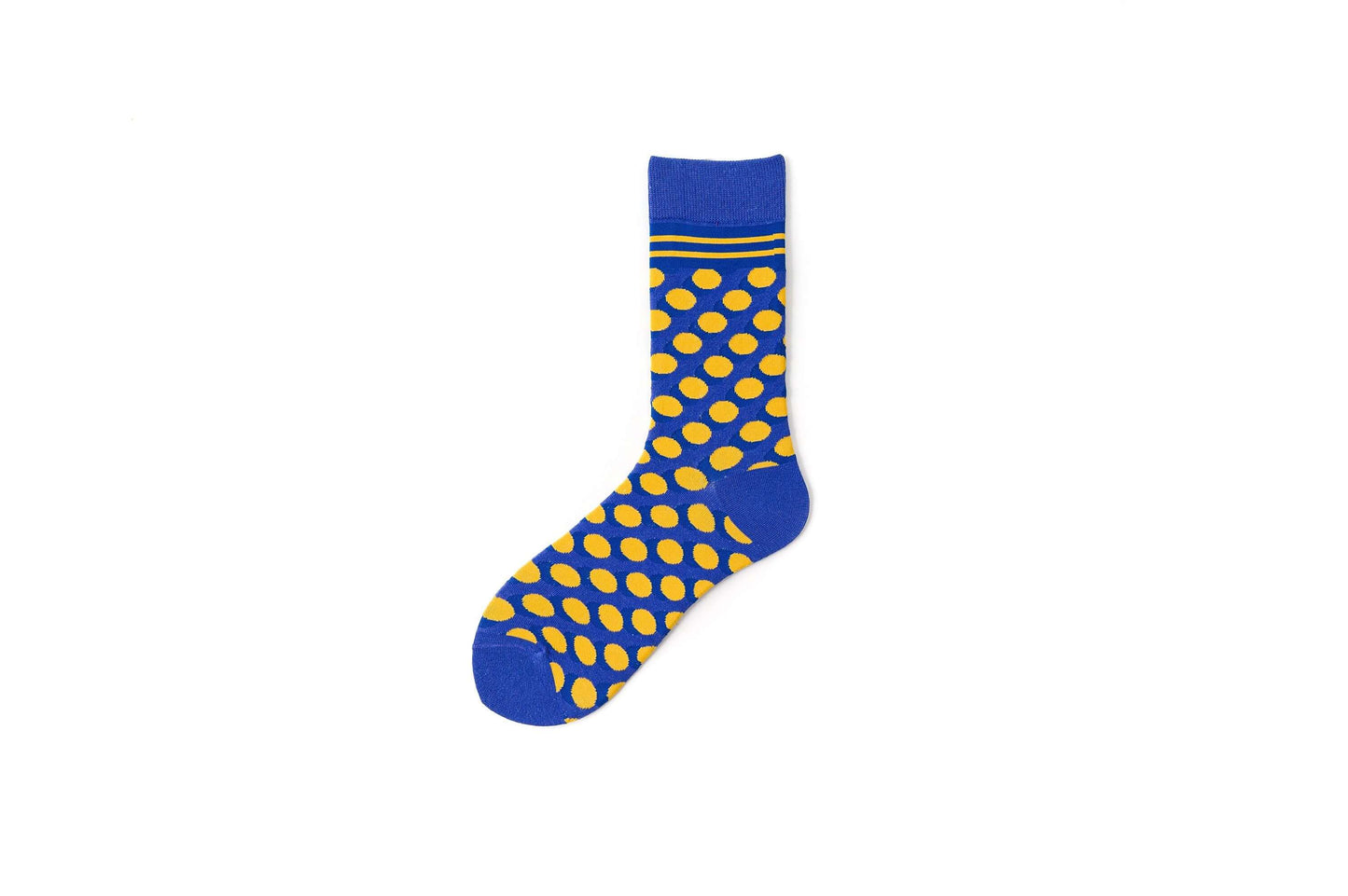 10 Pack High-Tube Trendy Socks for Men & Women Geometry Dot Diamon European American British Style Colorful Trend Cotten Socks - Beltbuy Store