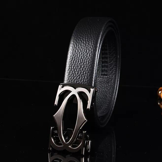 35mm Width Men Geniune Leather Belt Automatic Buckle - Beltbuy Store