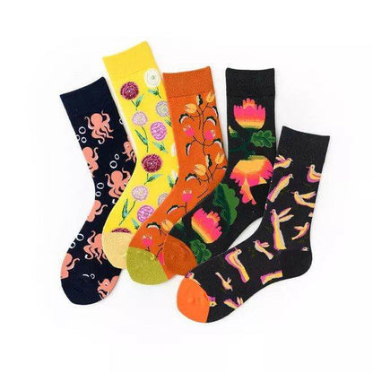 5 Pack Men Trendy Socks - Beltbuy Store