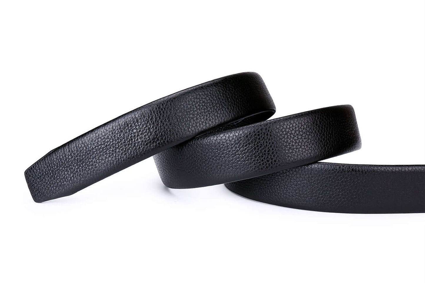 Men's Ratchet Belt with Genuine Leather, Slide Belt for men 1 3/8 inches Wide