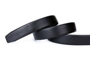 BELTBUY Leather Ratchet Slide Belt 2 Pack with Click Buckle 1 1/4"- Adjustable Trim to Fit