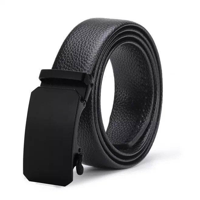 Men Geniune Leather Belt With Simple Automatic Buckle - Beltbuy Store