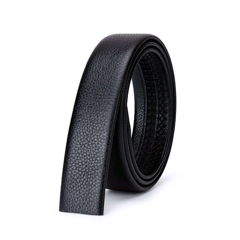 Men's Ratchet Belt with Genuine Leather, Slide Belt for men 1 3/8 inches Wide