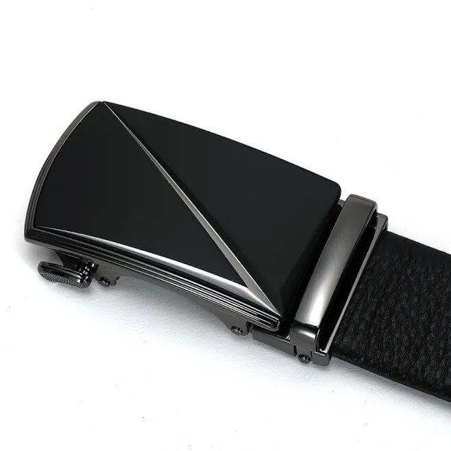 Men Leather Ratchet Belt Dress with Click Sliding Buckle 1 3/8" in Gift Box - Adjustable Trim to Fit - Beltbuy Store