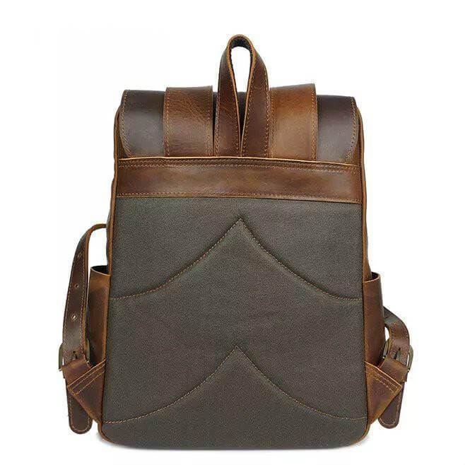 Men Vintage Cowhide Geniune Leather Bagpack for Travel And More. - Beltbuy Store