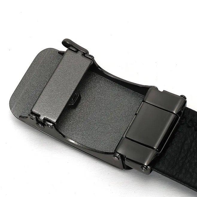 Men’s Leather Ratchet Belt Comfort Dress Belt for Men with Automatic Buckle - Beltbuy Store