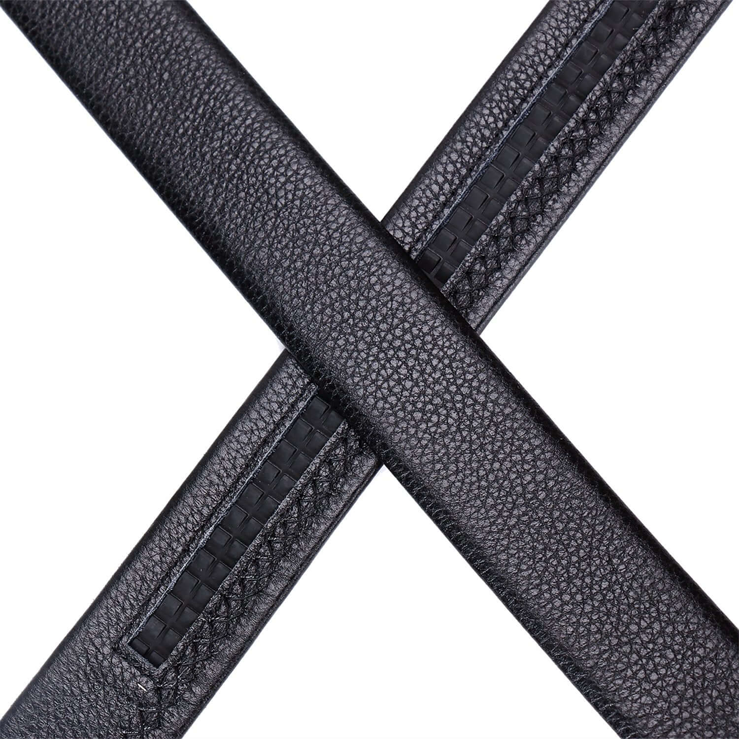 Mens Designer Leather Slide Belt