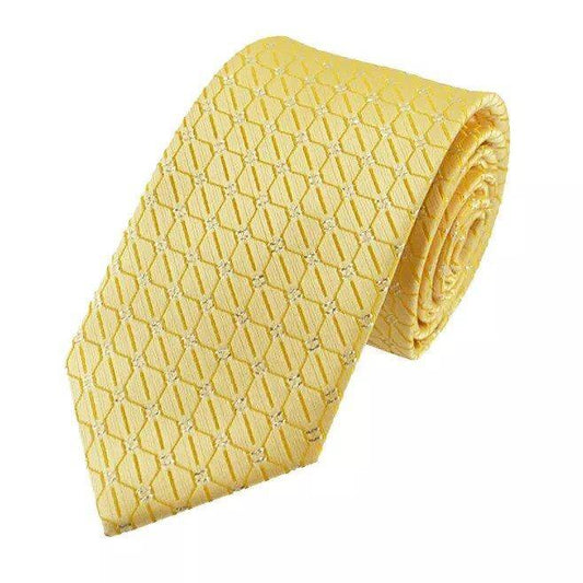Men's Tie For Formal Wear Business 7CM British Korean Casual Yellow Married Lazy Student Shirt Zipper Tie Trend - Beltbuy Store