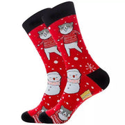 New Arrivals 6 Packs Men Socks Santa Claus Elk Men's Tube Socks Trendy Cotton Socks - Beltbuy Store
