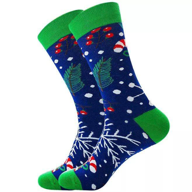 New Arrivals 6 Packs Men Socks Santa Claus Elk Men's Tube Socks Trendy Cotton Socks - Beltbuy Store