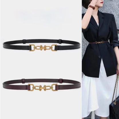 Women Skinny Leather Waist Belt For Dress Adjustable Thin Waist Belt for Lady - Beltbuy Store